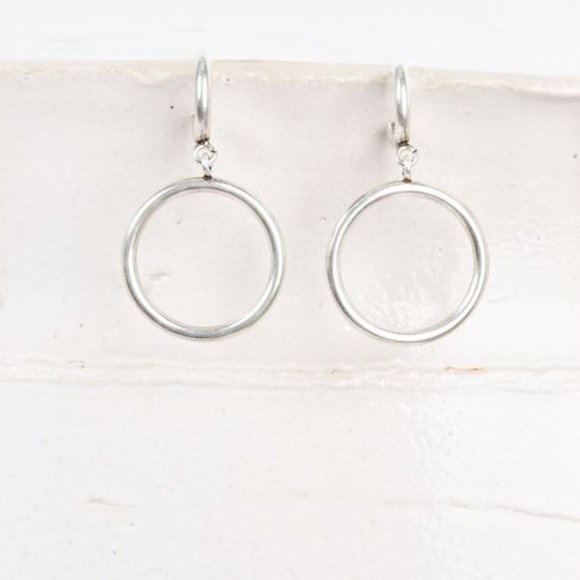 NWB Isabel Marant Nirvana Silver-Plated Hoops - Picture 1 of 5
